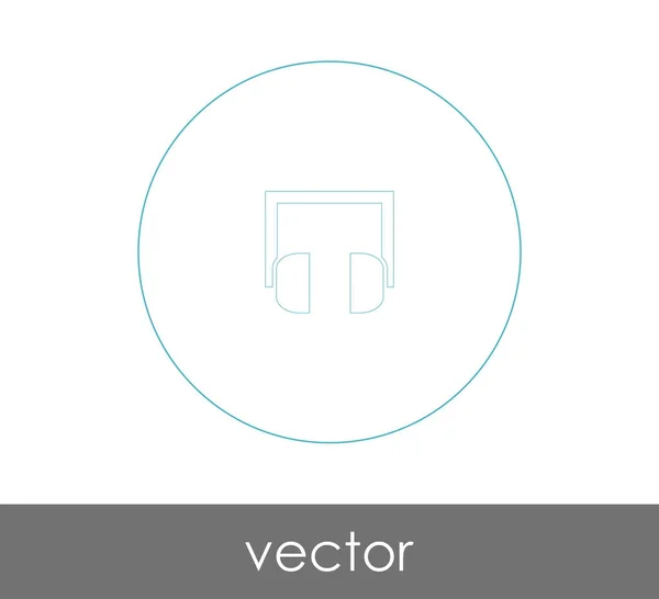 Vektor Illustration Design Des Kopfhörer Symbols — Stockvektor