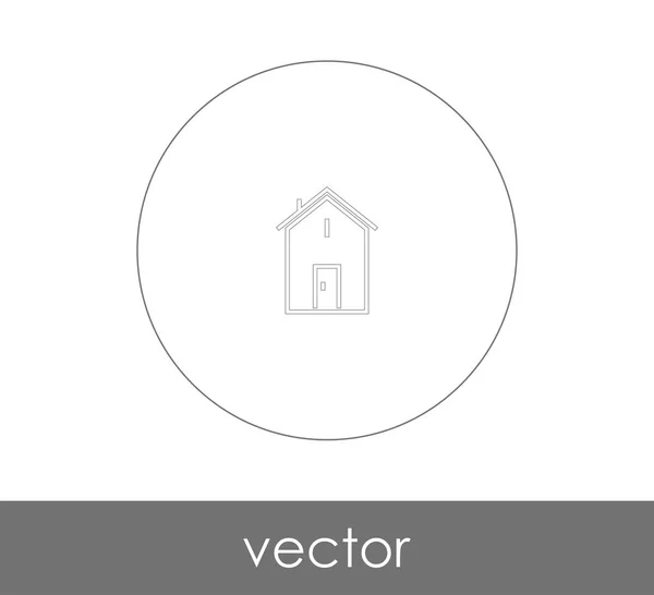 Icono Casero Logotipo Ilustración Del Vector — Vector de stock