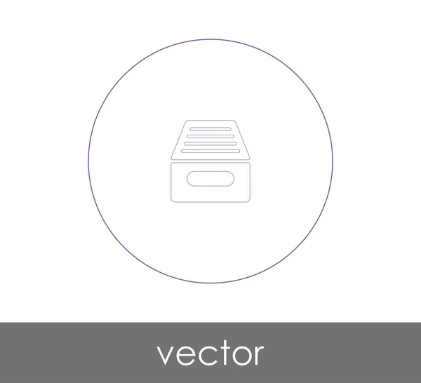 Archive Icône Vectoriel Illustration — Image vectorielle