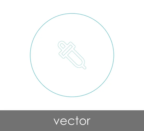 Pipette Web-Symbol — Stockvektor