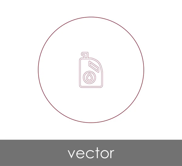 Ícone Lata Combustível Para Web Design Aplicações Ilustração Vetorial — Vetor de Stock