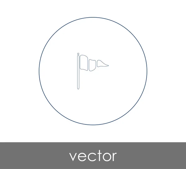 Icono Bandera Para Diseño Web Aplicaciones Ilustración Vectorial — Vector de stock