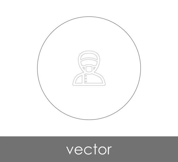 Vektorová Ilustrace Ikony Lékaře — Stockový vektor