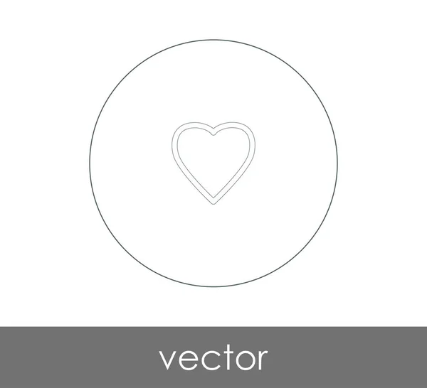 Herz Web Icon Vektorillustration — Stockvektor