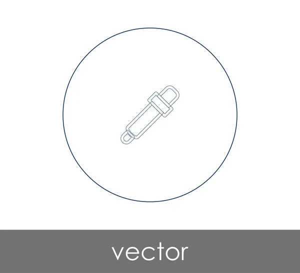 Pipette Web-Symbol — Stockvektor