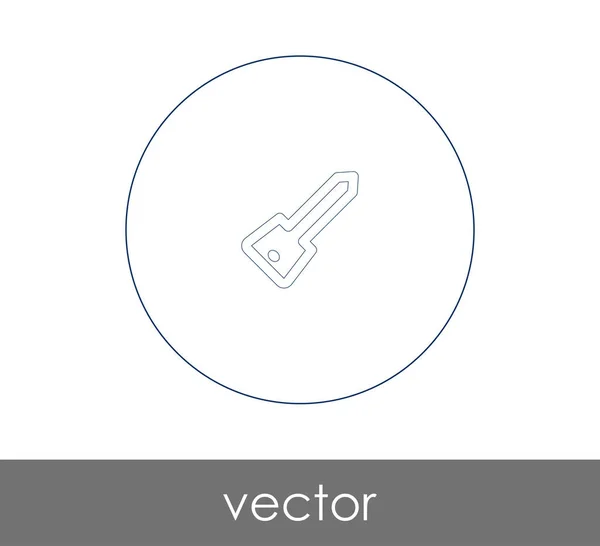 Illustration Vectorielle Icône Clé — Image vectorielle