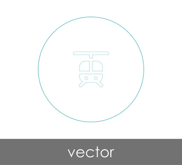 Иконка Вертолета Векторная Иллюстрация — стоковый вектор