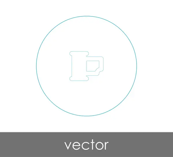 Ícone Filme Para Web Design Aplicações Ilustração Vetorial — Vetor de Stock