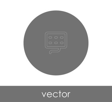 Klavye simgesi vektör illüstrasyonu