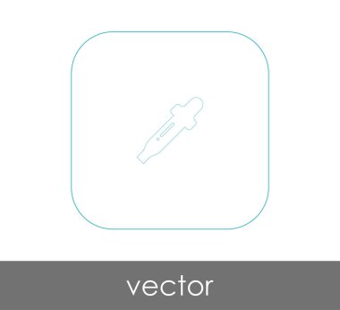 Pipet web simgesi, vektör çizim