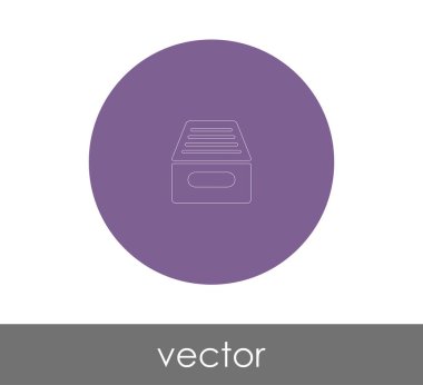 logo, arşiv simge vektör çizim 