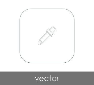 Pipet web simgesi, vektör çizim