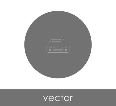 Klavye simgesi vektör illüstrasyonu