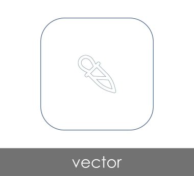 Pipet web simgesi, vektör çizim