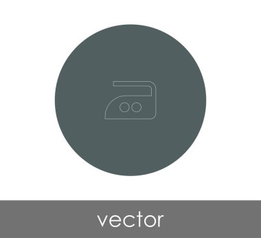 demir simge vektör çizim. logo