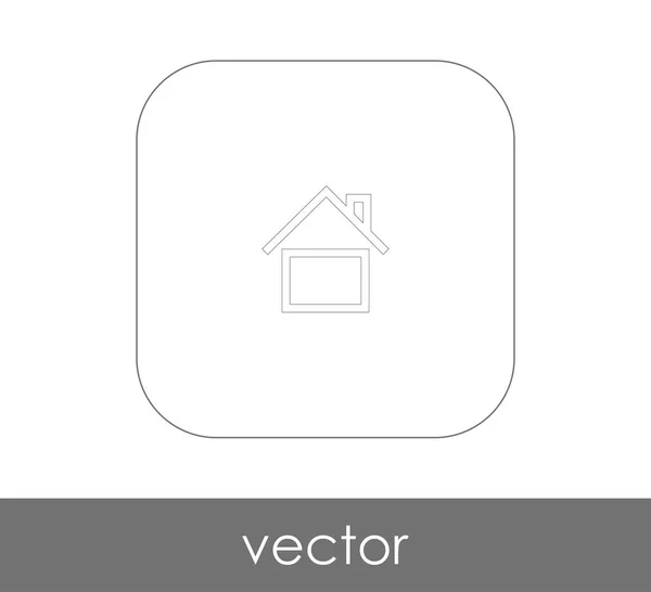 Home Ícone Logotipo Ilustração Vetorial — Vetor de Stock