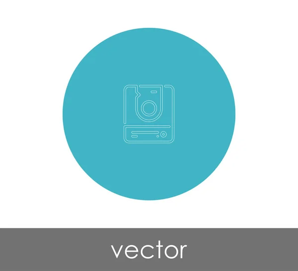 Векторная Иллюстрация Иконки Жесткого Диска — стоковый вектор