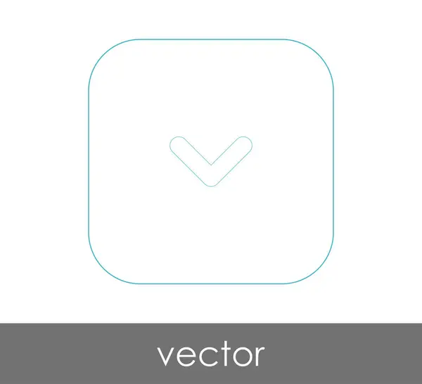 Icono Marca Verificación Ilustración Vectorial — Vector de stock