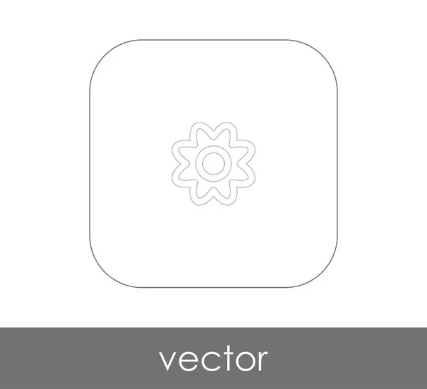 Icono web flor — Vector de stock