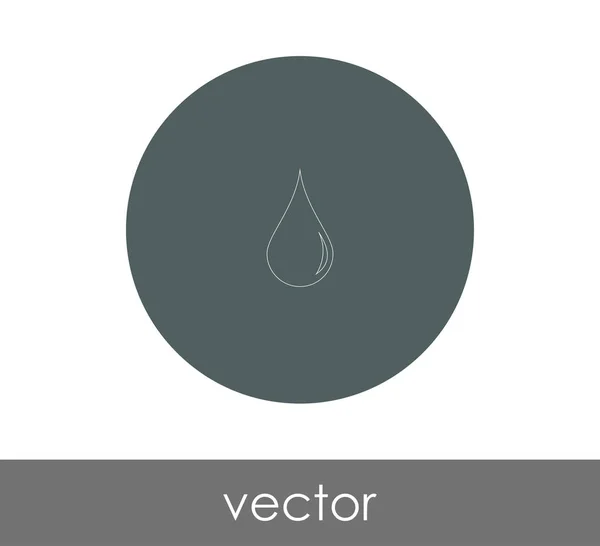 Logo Tropfen Icon Vektor Illustration — Stockvektor