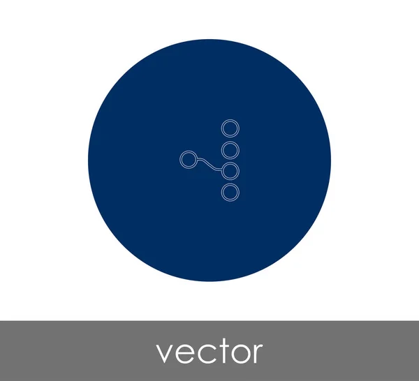 Hierarchia-web ikon — Stock Vector