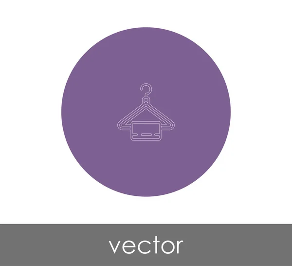 Векторная Иллюстрация Иконки Вешалки — стоковый вектор