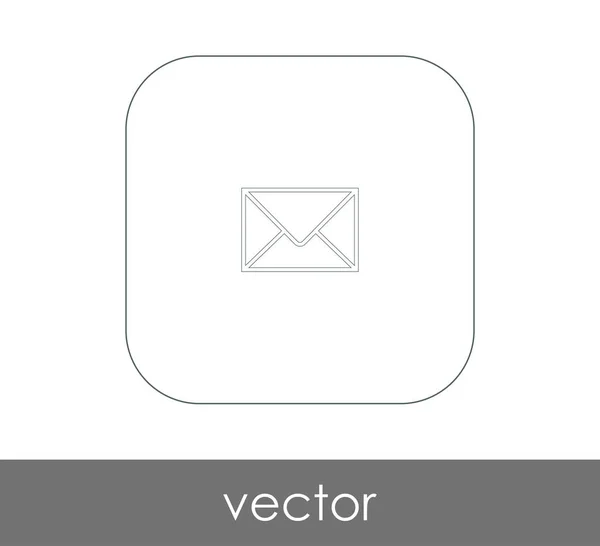 Icono Carta Correo Electrónico Ilustración Vectorial — Vector de stock