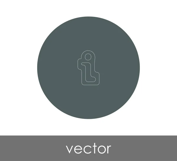 Иконка Информационного Знака Векторная Иллюстрация — стоковый вектор