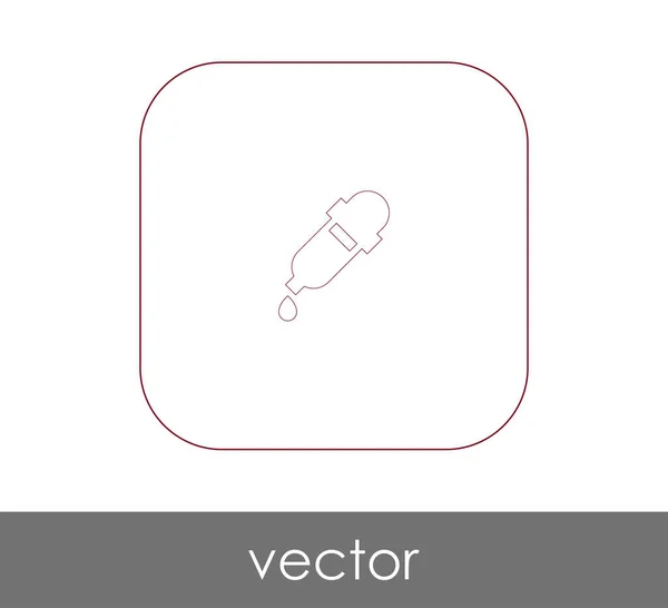 Pipette Web Symbol Vektorillustration — Stockvektor