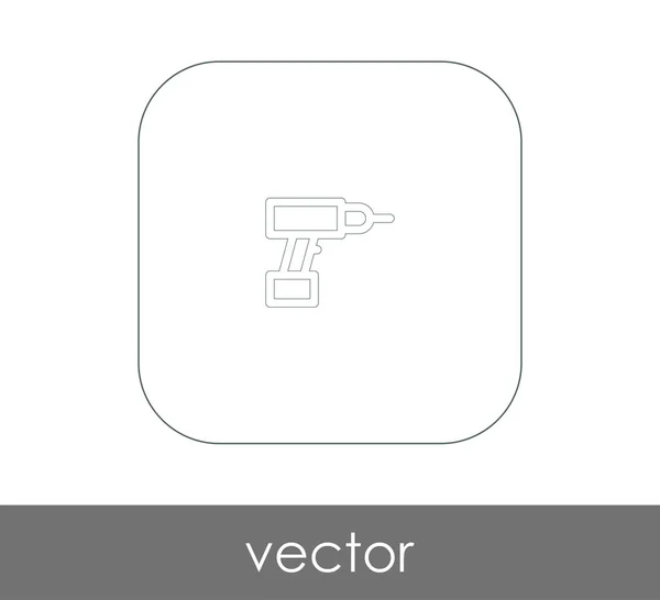 Icono de perforadora eléctrica — Vector de stock