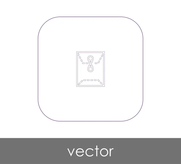 Icono Carpeta Logotipo Ilustración Vectorial — Vector de stock