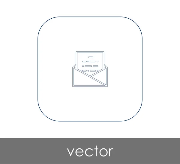 Иконка Конверта Логотип Векторная Иллюстрация — стоковый вектор