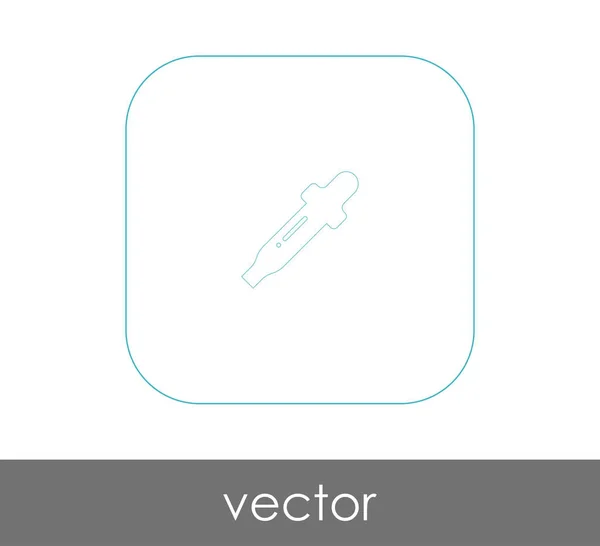 Pipette Web Symbol Vektorillustration — Stockvektor