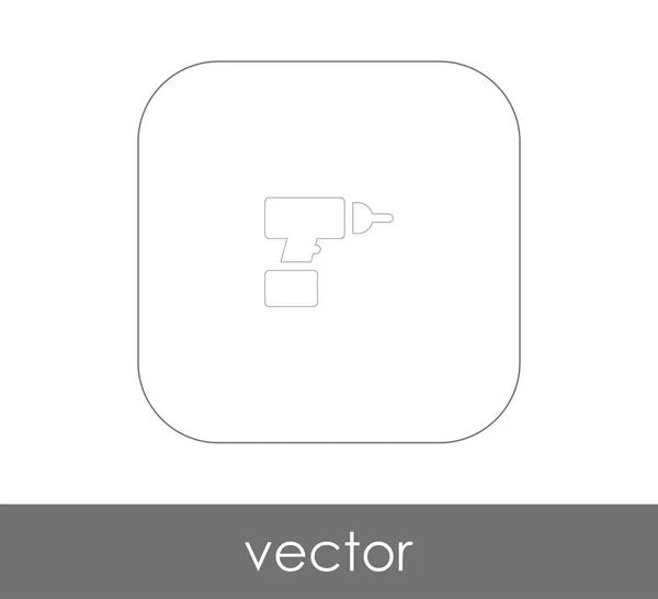Icône perceuse électrique — Image vectorielle