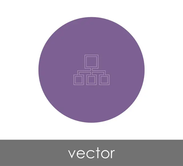 Ícone web hierarquia —  Vetores de Stock