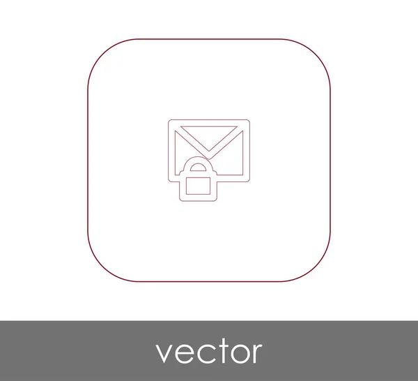 Sicheres E-Mail-Symbol — Stockvektor