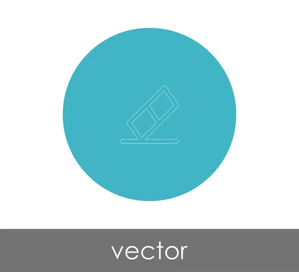 Logo Radiergummi Symbol Vektor Illustration — Stockvektor