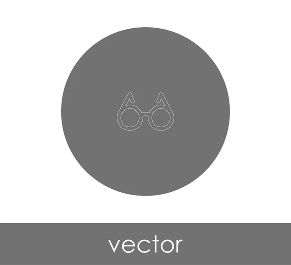 Logo Gafas Icono Vector Ilustración — Vector de stock
