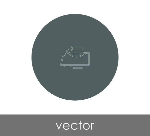 Железный Иконка Векторной Иллюстрации Логотип — стоковый вектор