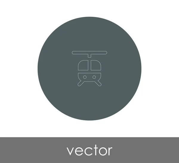 Ícone web helicóptero — Vetor de Stock