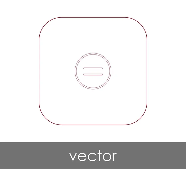 Icono igual — Vector de stock