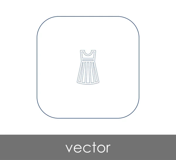 Kleid flach Symbol — Stockvektor