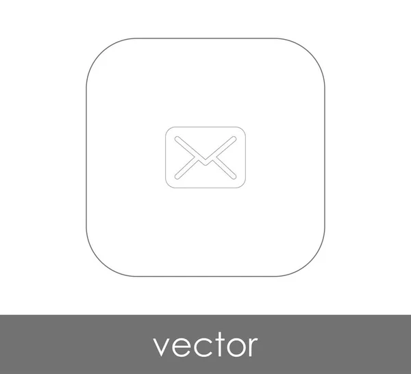 Mail Levelet Ikon Vektoros Illusztráció — Stock Vector