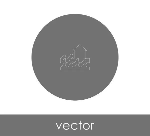 Icono Casero Logotipo Ilustración Del Vector — Vector de stock