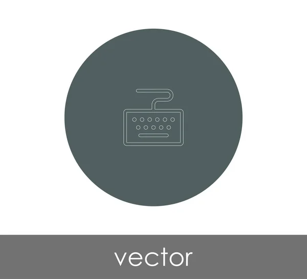 Ícone Teclado Ilustração Vetorial — Vetor de Stock