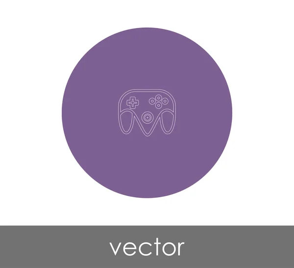 Joystick Icono Logotipo Vector Ilustración — Archivo Imágenes Vectoriales