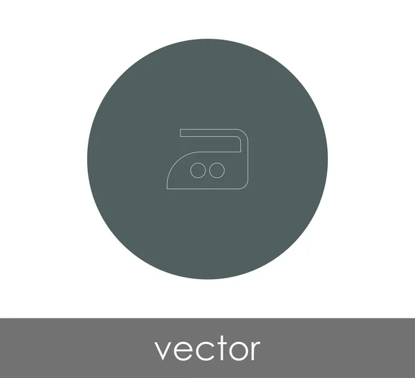 Ferro Ícone Vetor Ilustração Logótipo — Vetor de Stock