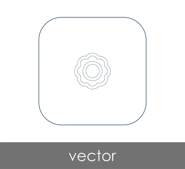 Virág-web ikon — Stock Vector