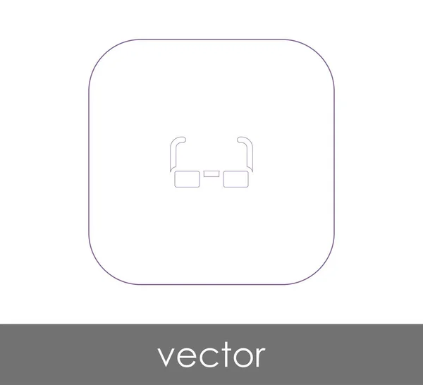 Gafas Icono Web Ilustración Vectorial — Vector de stock