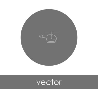 vektör çizim tasarım helikopter simgesinin